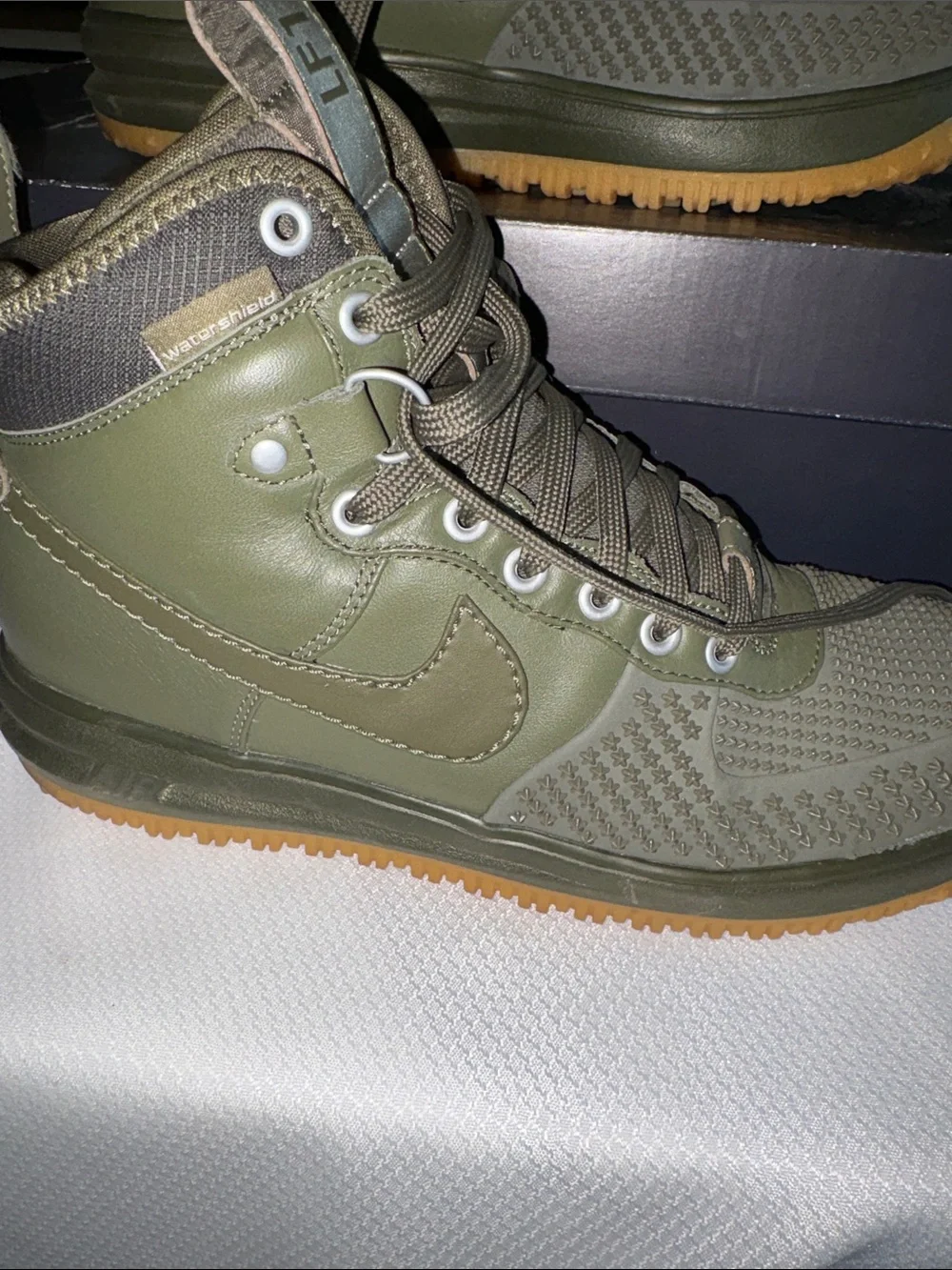 Nike Air Force 1 Olive Green Men’s duck boot Tactical Lace-Up Boots